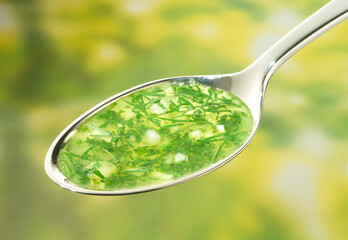 Dill, Salatdressing, Löffel, Salatsauce, Gemüse,