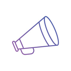 Thin Line Megaphone vector icon