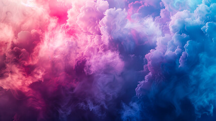 Fototapeta premium Abstract background with colorful smoke. Blue and purple colors