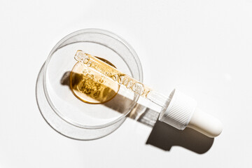 dropper with pouring retinol face serum