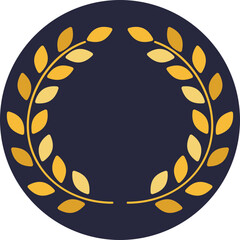 The Laurel Wreath icon in the Cinema category embodies the timeless recognition of achievement in filmmaking. - obrazy, fototapety, plakaty