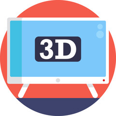 Capture the essence of entertainment with the TV Screen icon, representing the gateway to captivating stories, visuals, and sound.