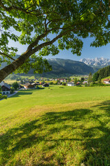 Blick Richtung Gosau, Gosaukamm, Salzkammergut, Oberösterreich, Österreich