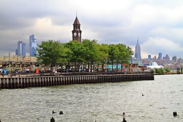 clock tower of Hoboken terminal building