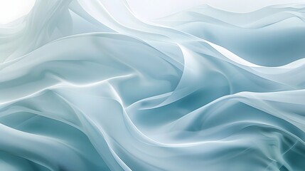 Obraz premium Captured in detail, the luxurious blue satin fabric reveals its gentle wave texture, evoking feelings of elegance and softness.