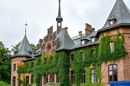 Sofiero Castle, Sofiero Slott och Slottstr&auml;dgard with Sofiero Palace Gardens park as a tourist attraction in Helsingborg, Sweden
