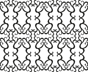 Vector monochrome texture in the form of a beautiful pattern on a gray background