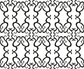 Vector monochrome texture in the form of a beautiful pattern on a gray background
