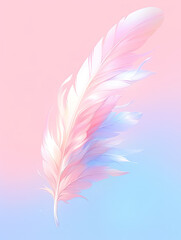 Fototapeta na wymiar pink and white feathers. 