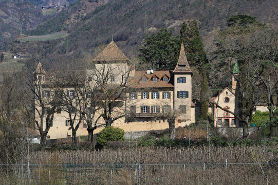 Castle Runkelstein, old castle in Bolzano, Italy.