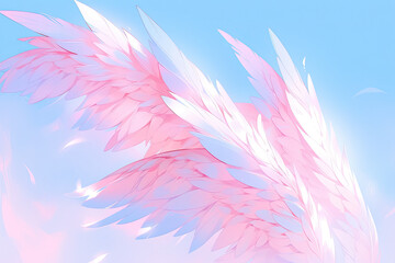 Obraz premium Soft gentle pink feathers background.