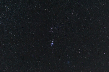 Stars of Orion constellation at the night sky