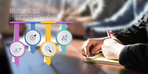 Businessman Business info-graphic 