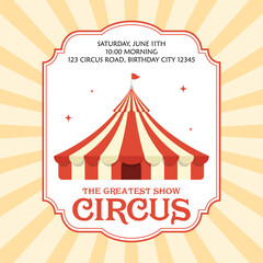 Circus invitation