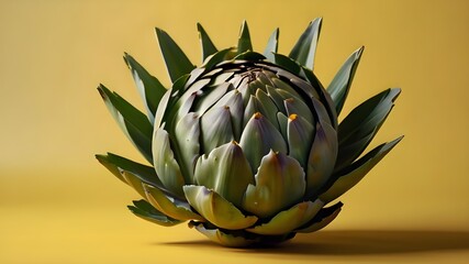 Fototapeta premium artichoke on a green background