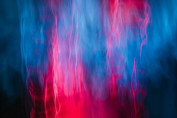 Abstract background of red, blue and pink smoke in the dark - obrazy, fototapety, plakaty