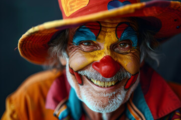 A man with a big smile and a joker hat, embodying the playful and humorous spirit of April Fool's Day. The image exudes optimism, confidence, and positivity.