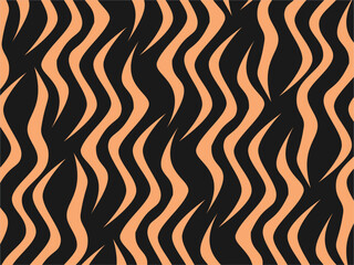 Trendy abstract for background. Animal Print. Seamless vector background. Tiger stripes pattern, animal skin, unique background. Seamless wild animal skin pattern. Wooden slats.