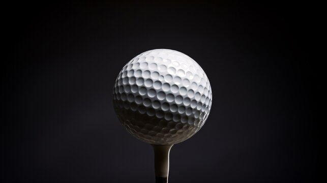 a golf ball on a tee