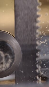 Experience the finesse of woodworking with our high-quality 4K slow motion footage capturing every detail of a jigsaw delicately slicing through wood. Ideal for highlighting the craftsmanship and skil