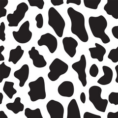 Cow skin pattern design - Dalmatian skin pattern - Cow spots print vector illustration background