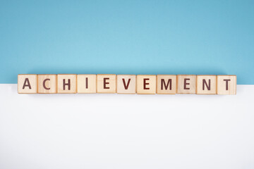Achievement Words of Encouragement Isolated Background