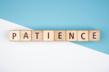 Patience Words of Encouragement Isolated Background