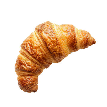 recommend clip art: Croissant isolated on white transparent background, ultra realistic, PNG