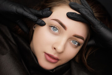 Result after correction of permanent makeup photo makeup after the procedure. Second PMU procedure...