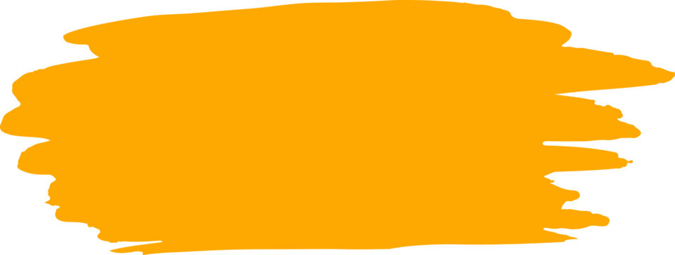 recommend clip art: Paint brush stroke isolated, orange text box illustration, cut out.