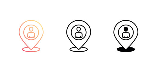 Placeholder icon design with white background stock illustration