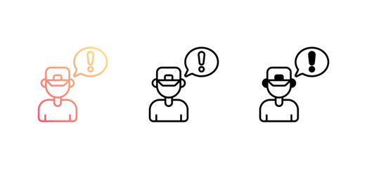 Man icon design with white background stock illustration