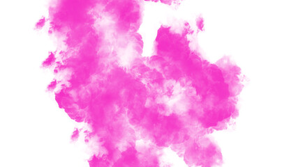 Pink smoke texture on white  background