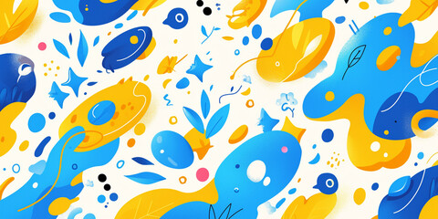 Abstract Background with Geometric Forms