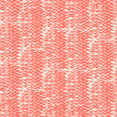 Macrame Zigzag Tie Dye Seamless Pattern. Rose Red and Beige Geometric Wave Art Print. Shibory Triangle Minimalistic Background. Geometric Monochrome Chevron Imitation. Herringbone Ink Japan Design - 763998901
