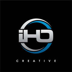 IHO Letter Initial Logo Design Template Vector Illustration