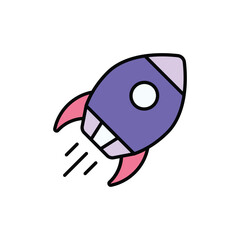 Shuttle icon design with white background stock illustration