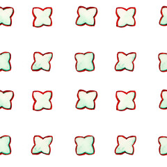 Marrakesh Pattern. Morrocan Majolica Design. Arabic Seamless Background. Geometric Turkish Quatrefoil. Teal Green and Pink Red Eastern Ogee Lattice. Damask Tile. Vintage Arabesque. Moorish Trellis. - 764004766