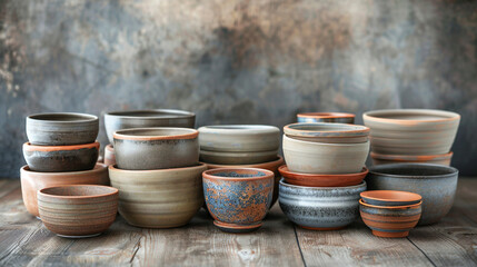 Ceramic pots. 