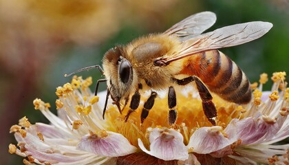 The queen (apis mellifera) marked with dot and bee workers around her - bee colon