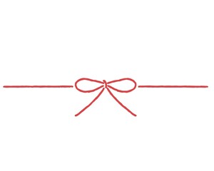 シンプルなかわいい手描きの水引き