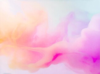 Fototapeta na wymiar Watercolor colorful light wavy smoke texture background for artistic modern design template