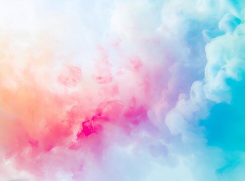 Watercolor colorful light wavy smoke texture background for artistic modern design template