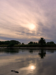 Sunset with calm river