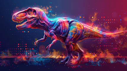 Vibrant Rex: Abstract Background with Vibrant Colors