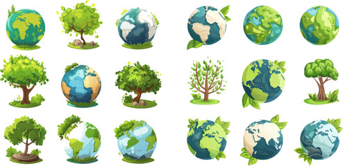 Globe ecology support, environmental care and help