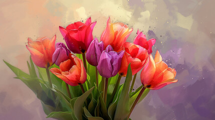 Fototapeta na wymiar tulips 