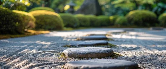 Wandaufkleber Zen stones banner © Fox Bread