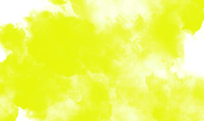 Fototapeta premium Yellow smoke texture on white background