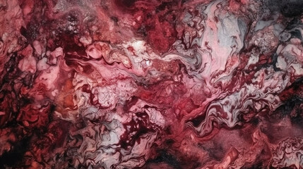 Obraz na płótnie Canvas marble background. Digital art marbling texture. ruby colors